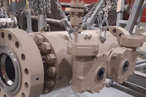 Oliver Twinsafe’s 12” Pipeline Valves Painted Ready for Qatar Project